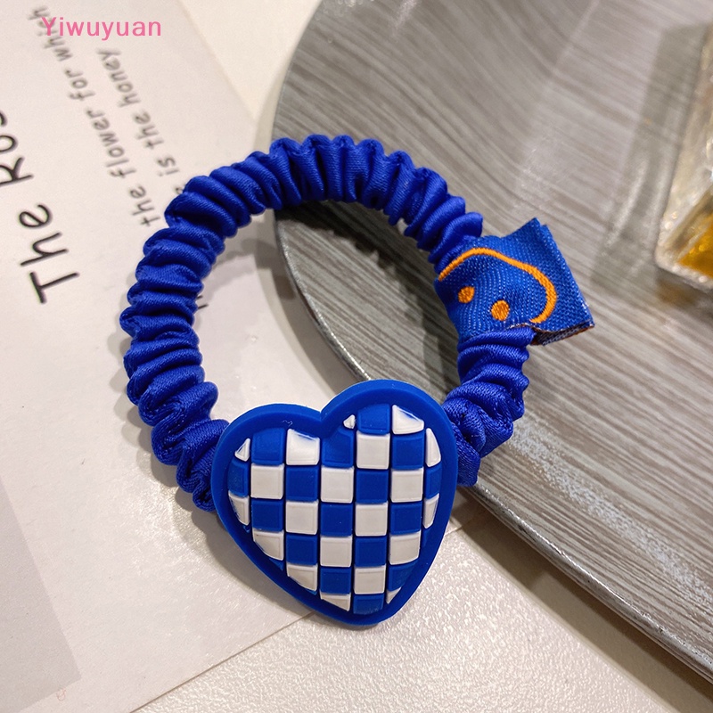 Dây Buộc Tóc Cao Su Co Giãn Mặt Cười Phong Cách Hàn Quốc Handmade Mới