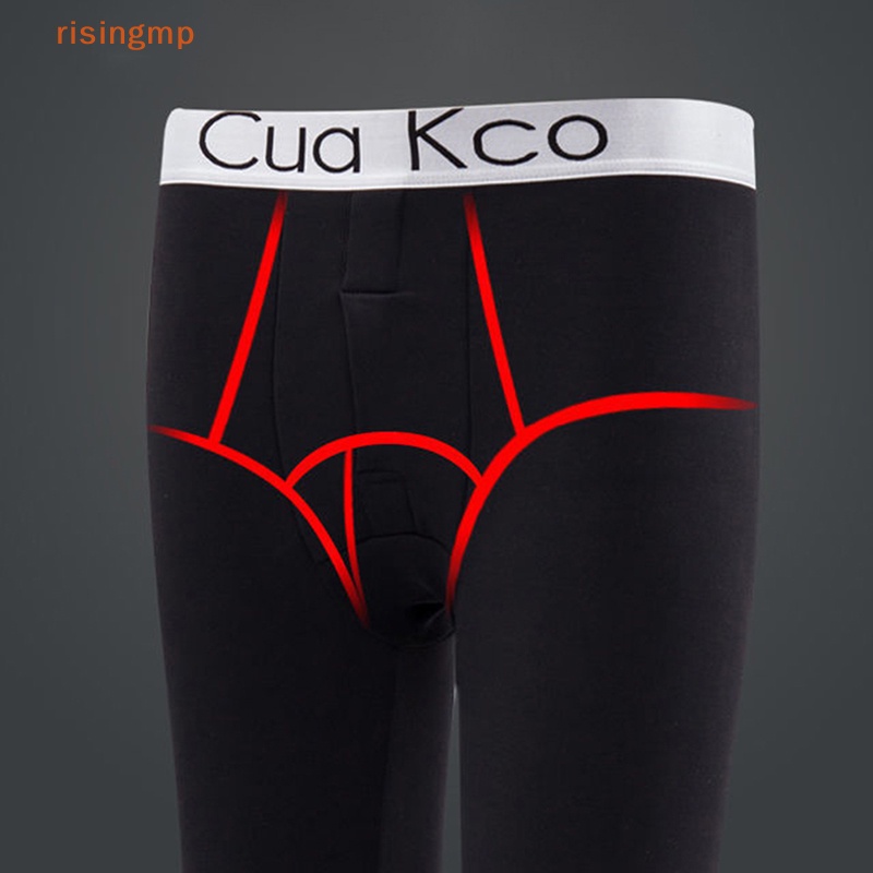 [risingmp] Quần Legging Dài Co Giãn Mềm Mại Giữ Ấm Mùa Đông Thoải Mái Cho Nam