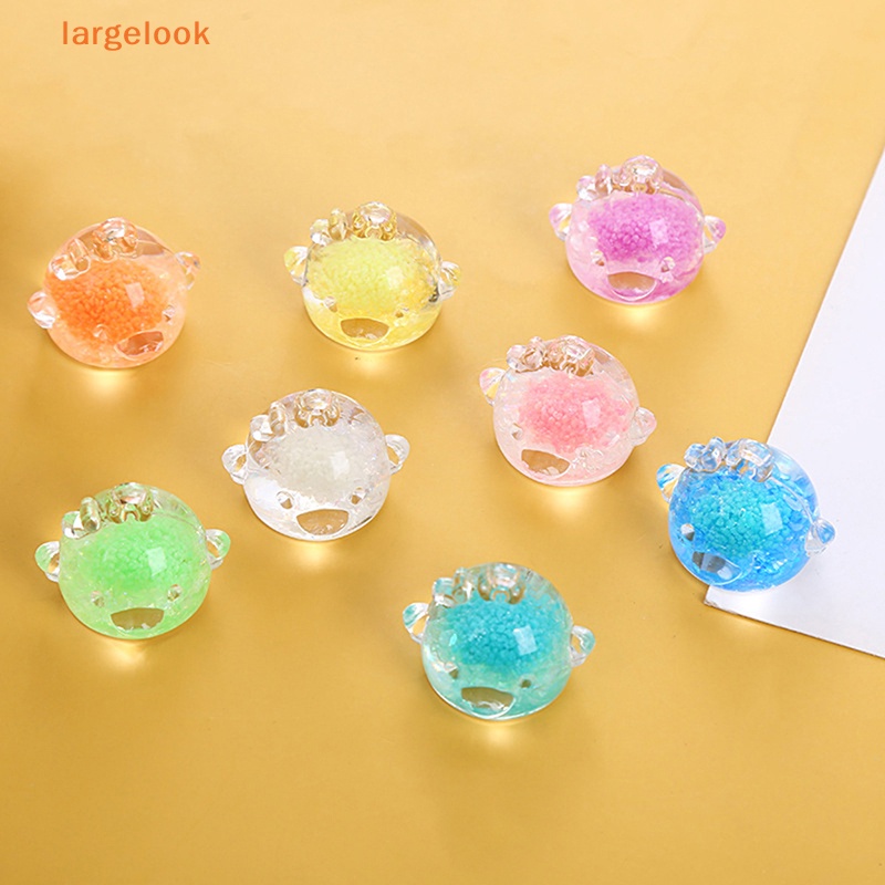 Móc Khóa Hình Chú Gà Con Bằng Resin Màu Dạ Quang DIY