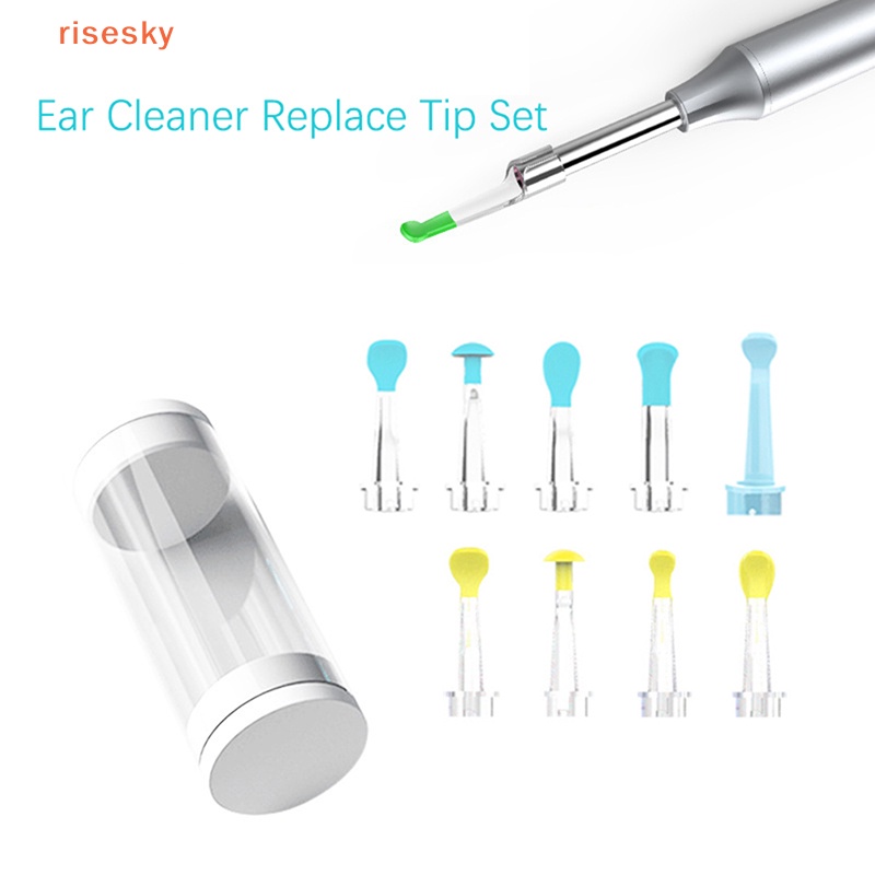 Set 4 / 5 Muỗng Silicone Thay Thế Vệ Sinh Tai Tiện Dụng
