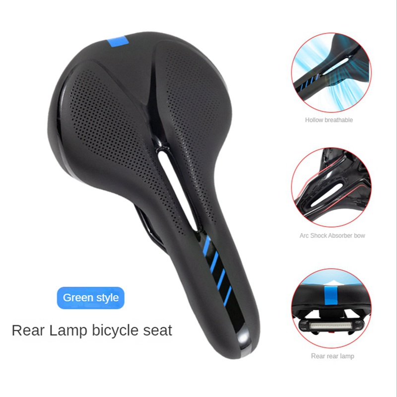 1 Yên Xe Đạp Leo Núi Đàn Hồi Giảm Xóc Màu Đỏ