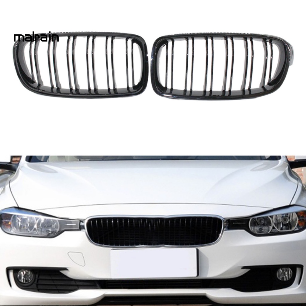 [Ma] 1 Cặp Lưới Tản Nhiệt Màu Đen Bóng 51130054493 51130054494 51137263482 Ốp Bảo Vệ Chìa Khóa Xe Hơi BMW 3 Series F30 F35 2012-2016