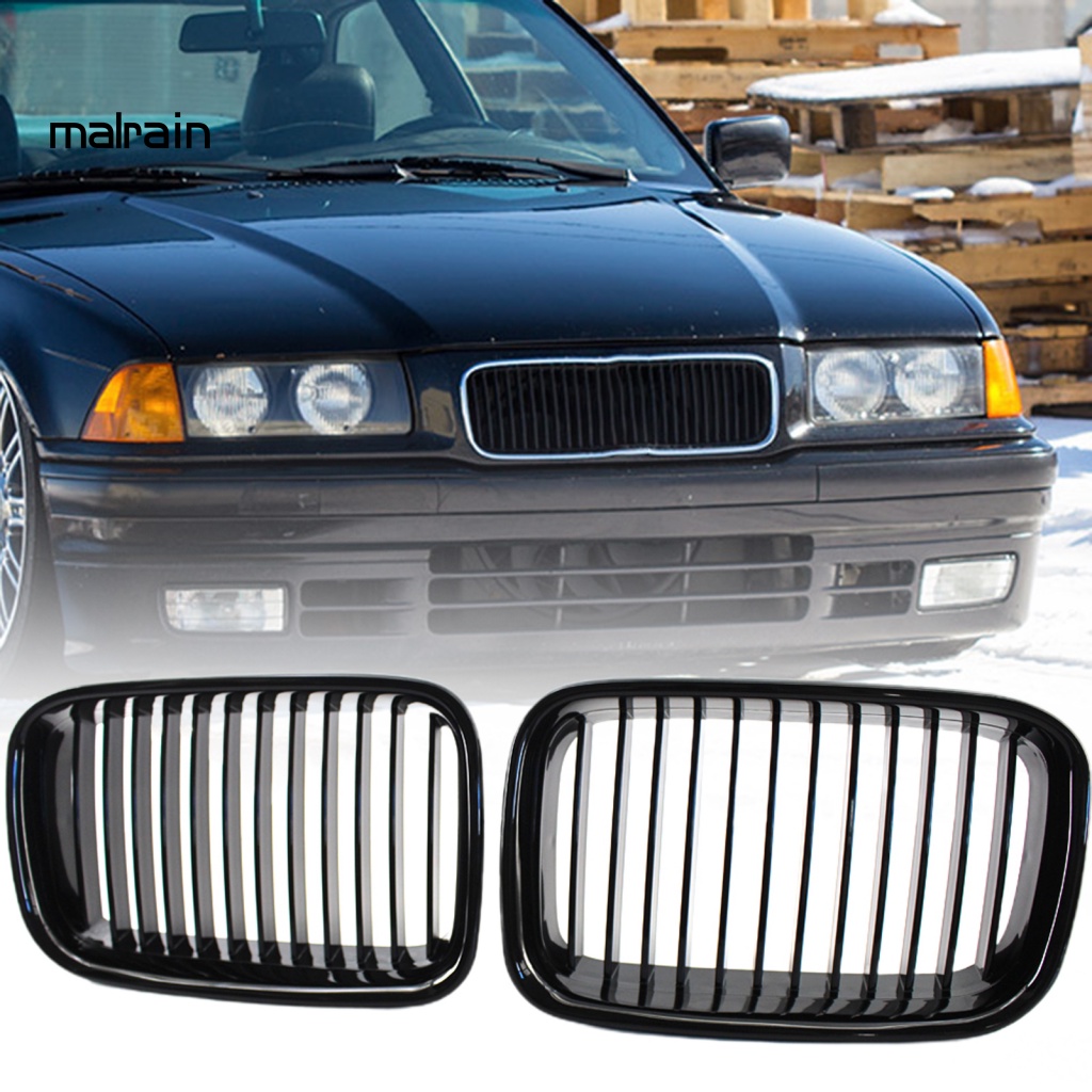 Bộ 2 Lưới Tản Nhiệt Một Sợi ABS Trái Phải Chuyên Dụng Cho Xe Hơi 51138122237 51138122238 Khung Lưới Tản Nhiệt Cho Xe Ô Tô BMW 3 Series E36 1992-1996