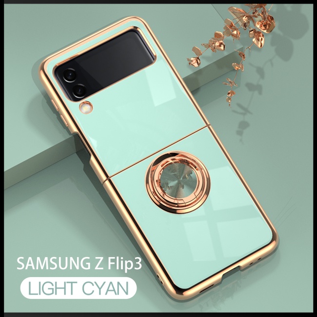 Ốp Điện Thoại Chống Sốc Có Nhẫn Đỡ Từ Tính Cho Samsung Z Flip 3
