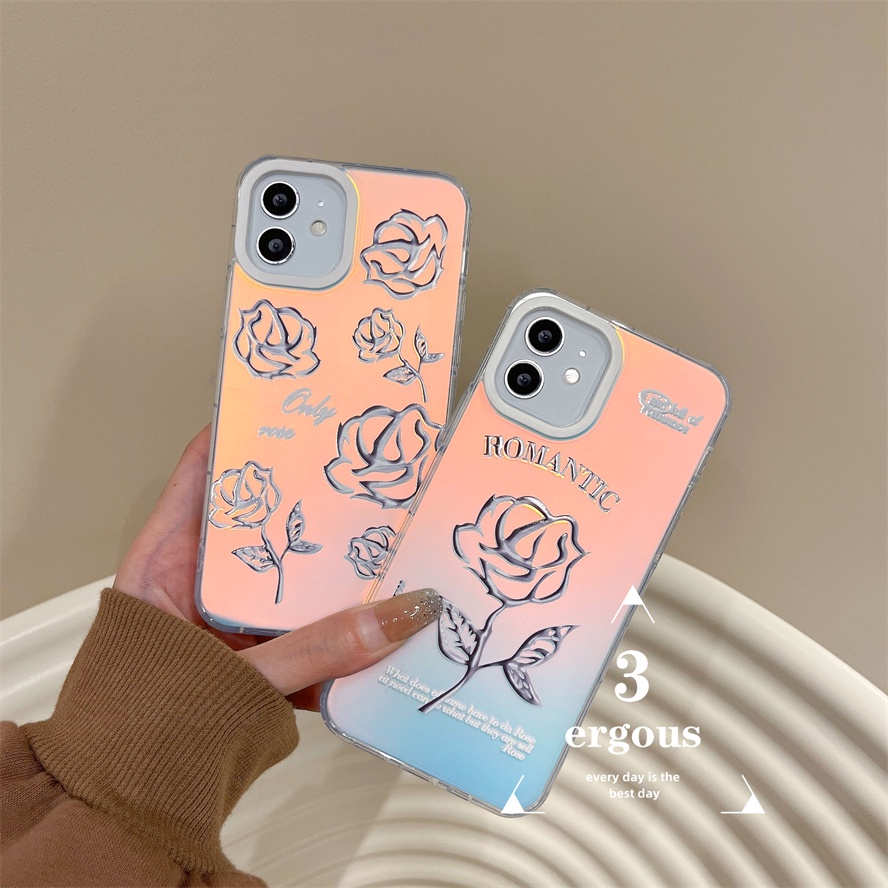 Ốp Điện Thoại Mềm Chống Sốc Màu Gradient Cho IPhone 14 13 12 11 Pro Max SE2020 X XR Xs Max 7 8 Plus