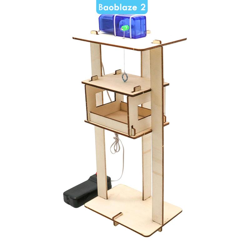 Đồ Chơi Lắp Ráp Thang Máy DIY Bằng Gỗ Sáng Tạo Cho Thanh Thiếu Niên