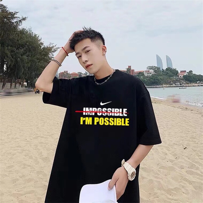 Áo Thun Tay Ngắn N88 In Chữ Phối Màu Tương Phản Phong Cách Cổ Điển Thời Trang Cho Cặp Đôi