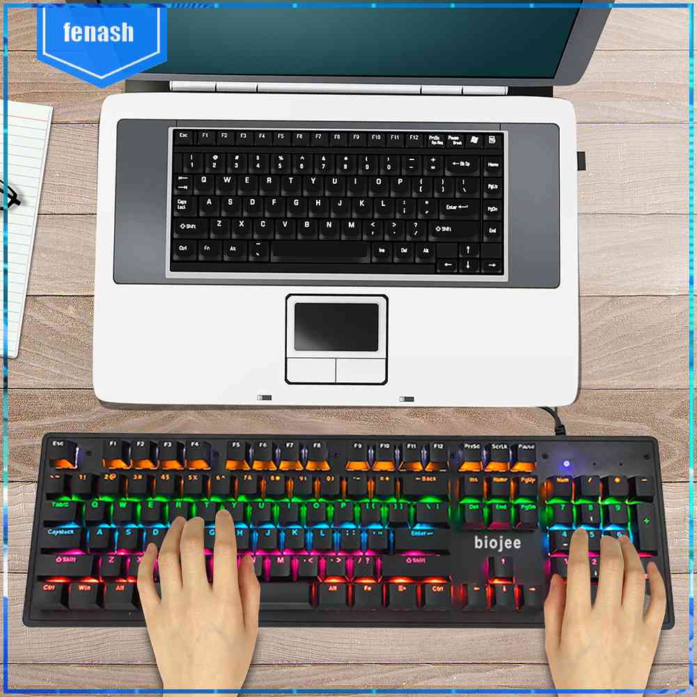 Bàn Phím Cơ 104 Phím Thoải Mái Thời Trang Cho Máy Tính Bàn Laptop