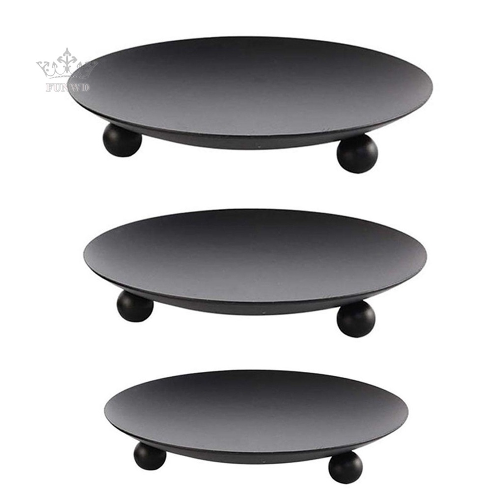 Đĩa Sắt Đựng Nến Thơm Trang Trí Tiệc Cưới / Giáng Sinh / Spa Mới