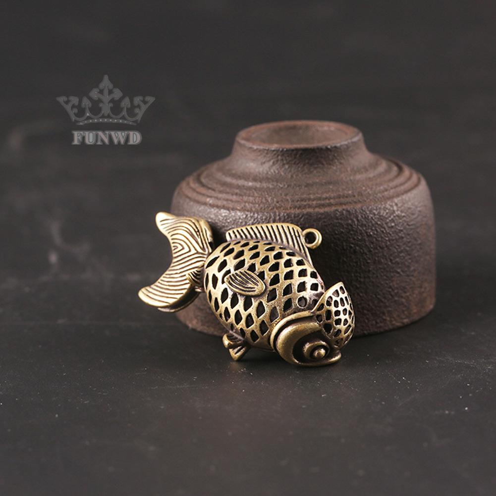 Móc Khóa Hình Cá Bằng Đồng Thau Đẹp Mắt