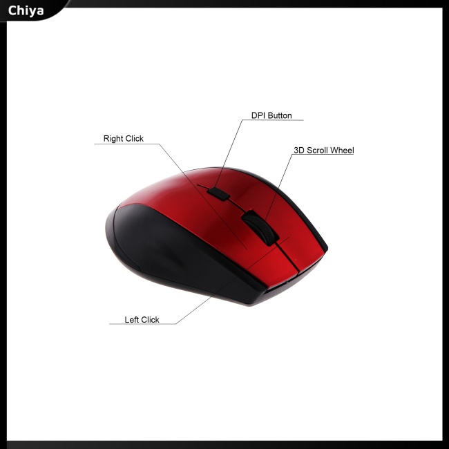 Chuột không dây 2.4Ghz 800dpi / 1200dpi Có Thể Điều Chỉnh Kết Nối Usb