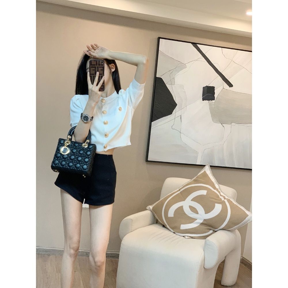 Bộ Đồ Thời Trang Mùa Hè 2022 Hai Mảnh Phong Cách Cardigan Chất Lượng Cao Cho Nữ