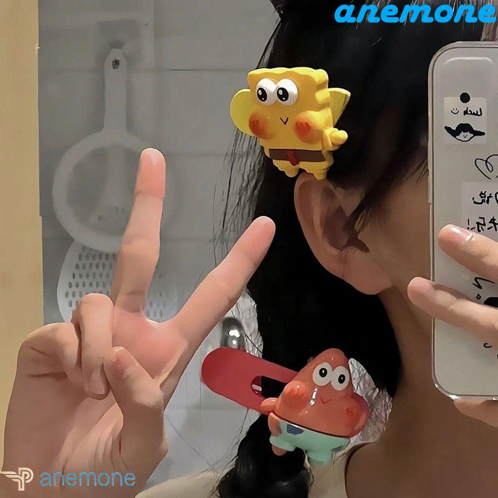 Kẹp Tóc Họa Tiết Hoạt Hình Phong Cách Retro Ngọt Ngào Cho Nữ