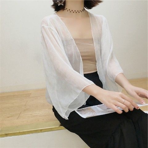 Áo Khoác cardigan chiffon Chống Nắng Bốn Màu Sắc Thời Trang Mùa Hè Cho Nữ