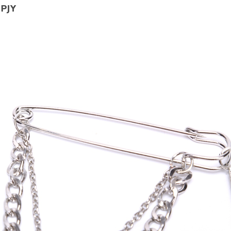 1 Ghim Cài Áo Chuỗi Xích Cổ Điển Thời Trang Punk Hip Hop PJ