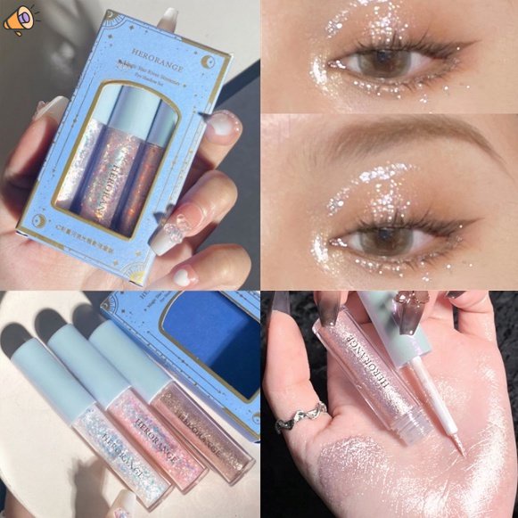 Phấn Mắt Dạng Lỏng Ánh Kim Tuyến Lấp Lánh HERORANGE