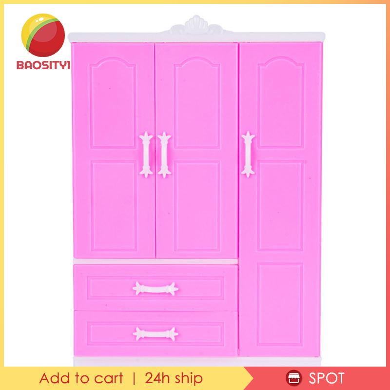 [Baosity1] Tủ Quần Áo Thời Trang Cho Búp Bê 30cm