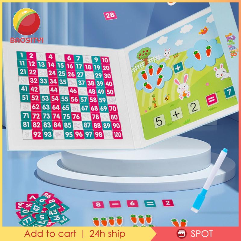 [Baosity1] Bộ Bảng Học Toán Hàng Trăm Số Dành Cho Bé Gái