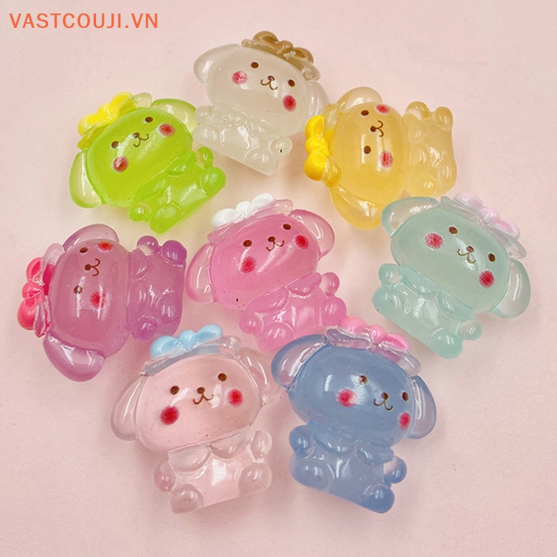 Bộ 2 Đồ trang trí Chú Chó Cinnamon Phát Sáng Dùng Trang Trí Tiểu Cảnh