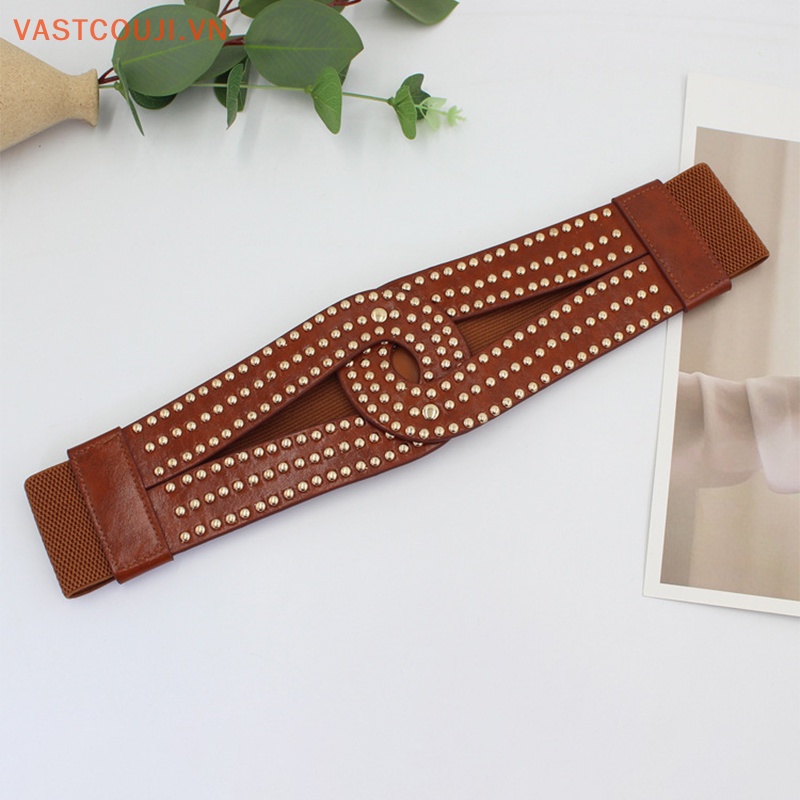 Thắt Lưng Co Giãn Phối Đinh Tán Thời Trang Chất Lượng Cao 2023