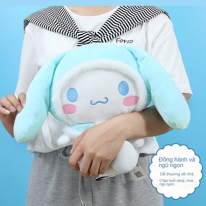 Thú Nhồi Bông Hình Chú Chó Yugui Đeo Khăn Choàng Dễ Thương