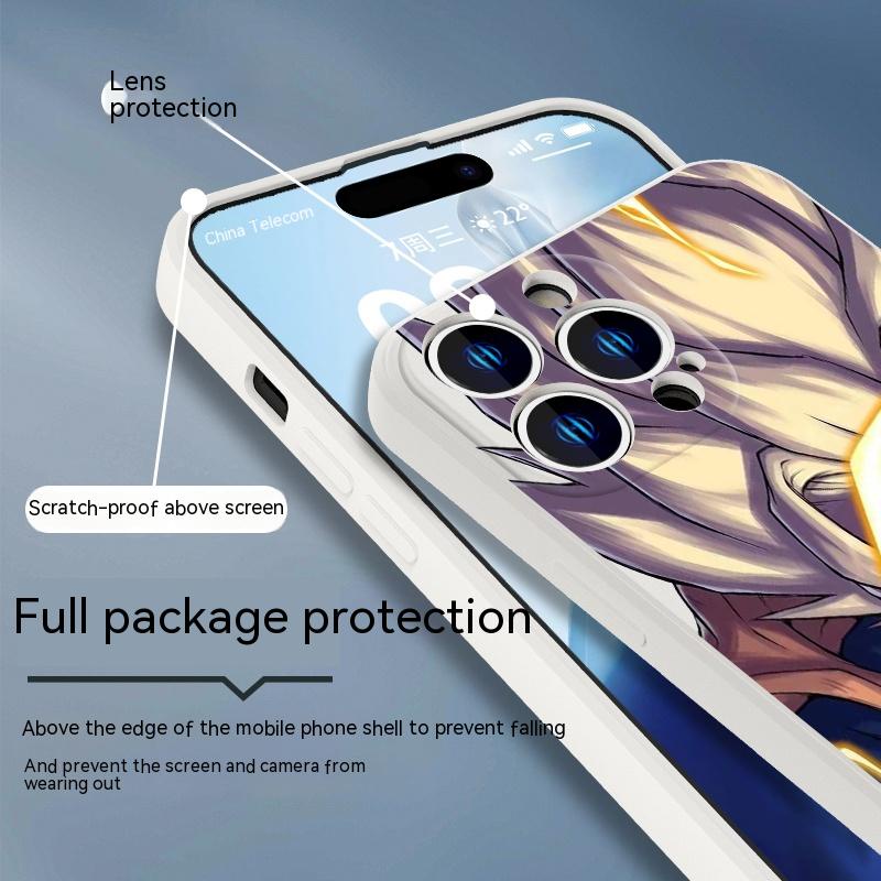 Ốp Điện Thoại Hình Son Goku Vegeta Cho IPhone 6 6S 11 7 8 Se 2020 X XR XS Plus 12 13 14 PRO mini MAX