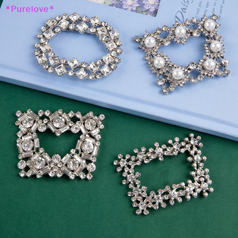 1 Phụ Kiện Kẹp Giày Đính Đá Pha Lê Phong Cách Vintage Dành Cho Cô Dâu Mới