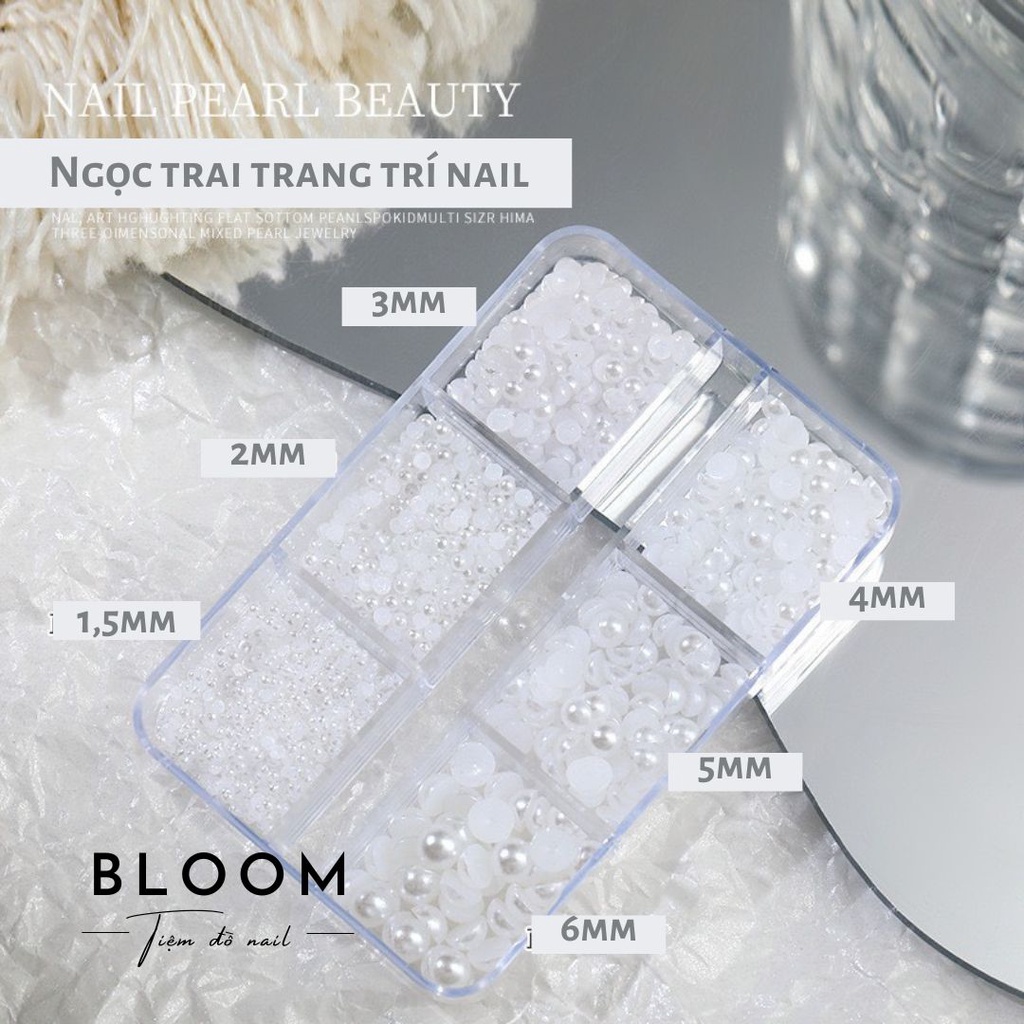 Hạt ngọc trai trang trí móng