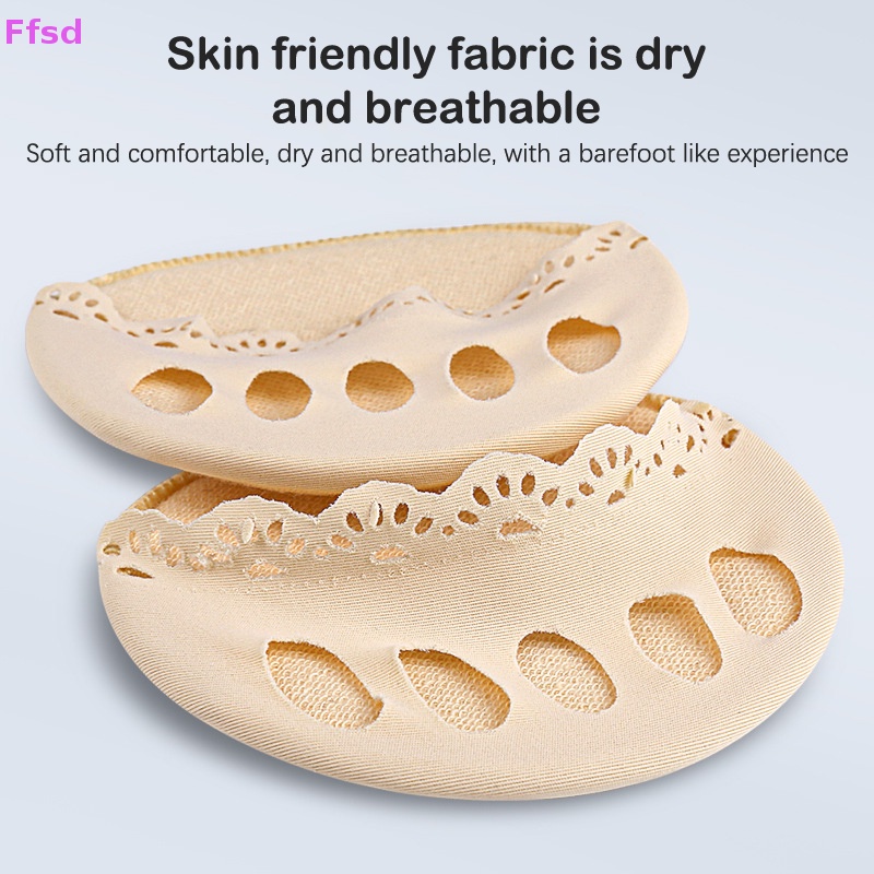 1 Cặp Đệm Ngón Chân Ren Rỗng Mềm Mại Thoáng Khí Chống Mài Mòn