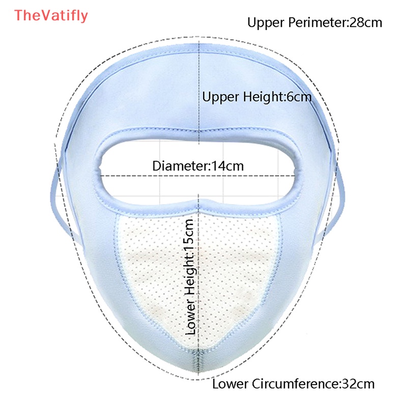 Mặt Nạ Lụa Lạnh Chống Tia UV Bảo Vệ Khuôn Mặt Dùng Khi Chạy Xe Đạp / Xe Máy