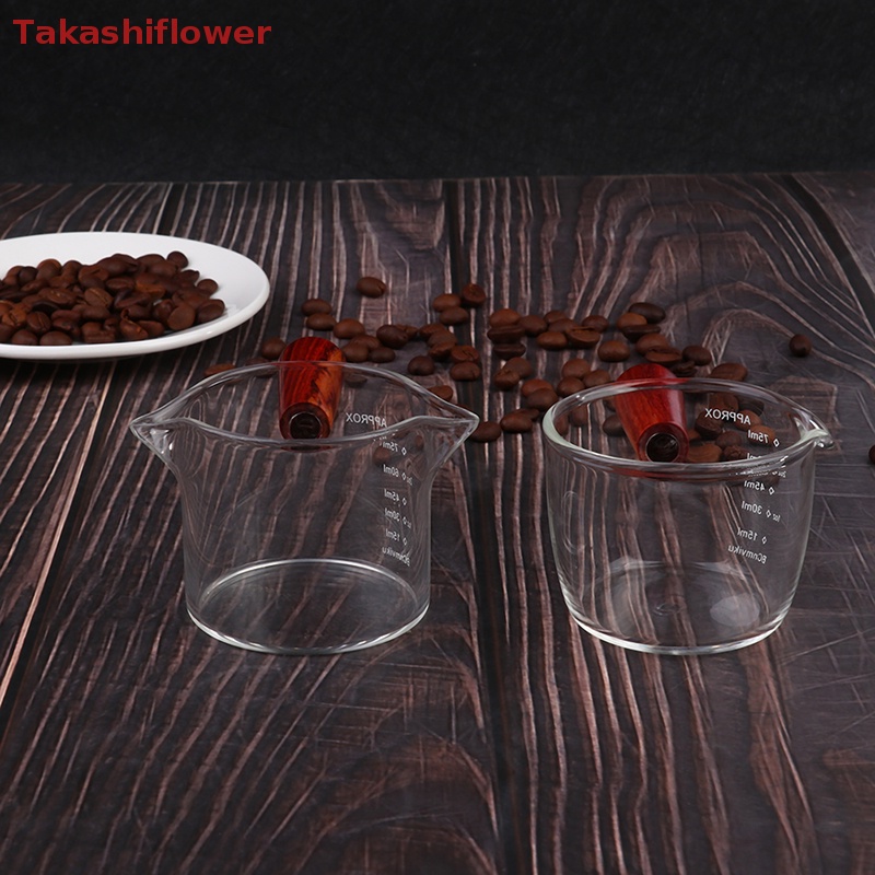 Cốc Uống Cà Phê Espresso Ounce Hai Đầu Có Tay Cầm Dung Tích 75ml