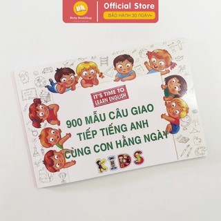 Sách - 900 mẫu câu giao tiếp cùng con hằng ngày - bản song ngữ khổ A5