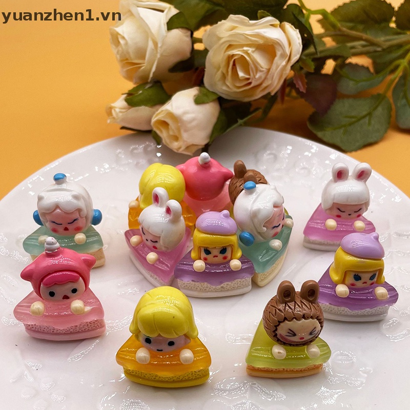 1 Đồ trang trí Bánh Kem 3D Phát Sáng Mini Bằng Nhựa Resin Trang Trí Tiểu Cảnh
