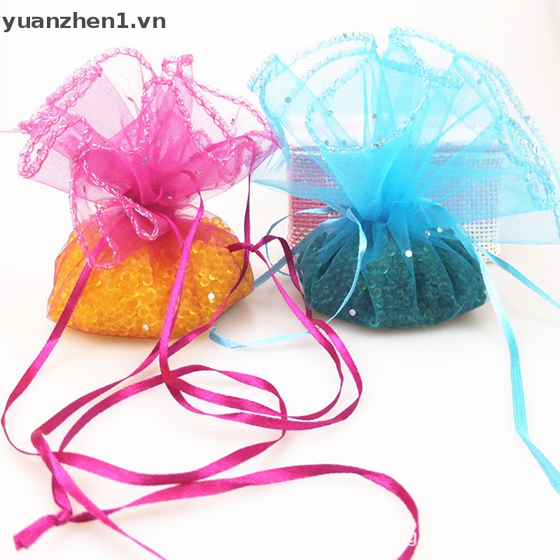 Set 10 Túi Dây Rút 25cm Dùng Để Đựng Quà / Trang Sức Đa Năng Tiện Dụng