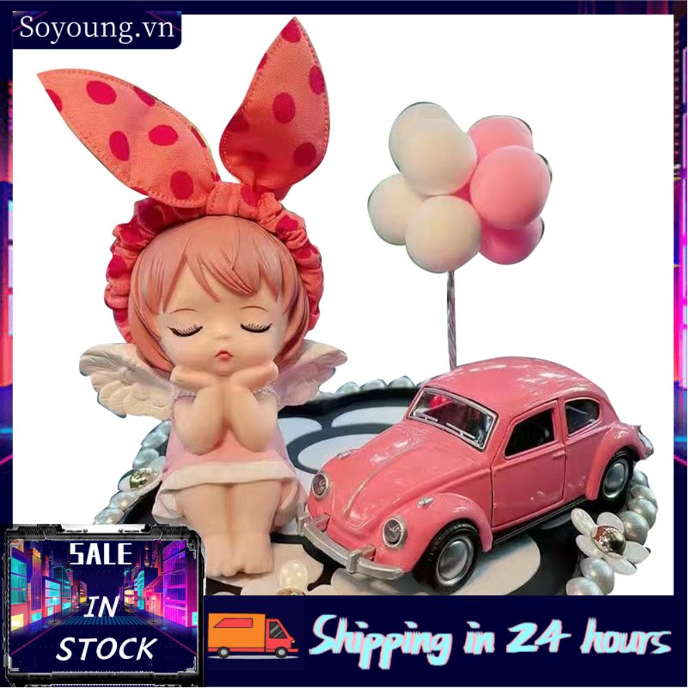 Soyoung Cute Car Ornaments Lovely Shape Delicate Workmanship Interior Decoration for Women Men Type2