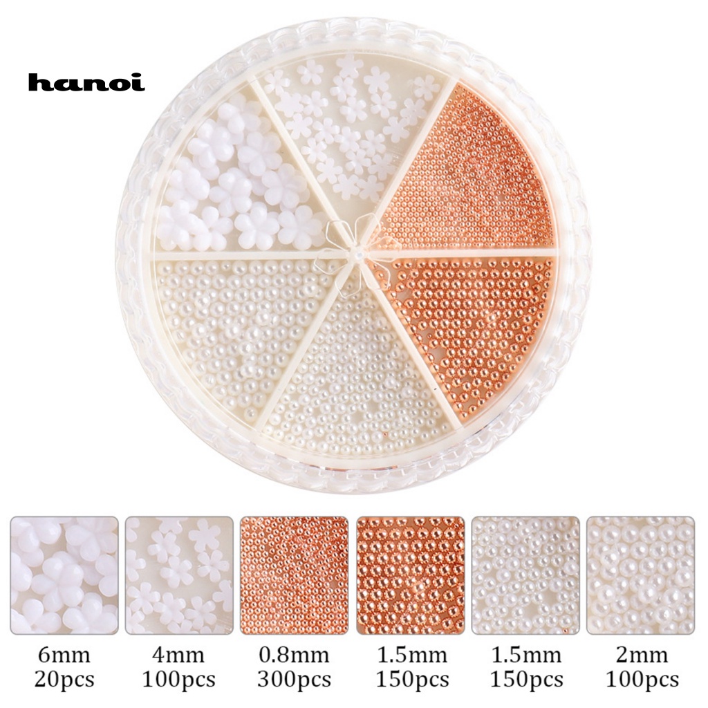 Hạt Ngọc Trai 3D Nhiều Phong Cách Tự Trang Trí Móng Tay Nghệ Thuật Cho Nữ