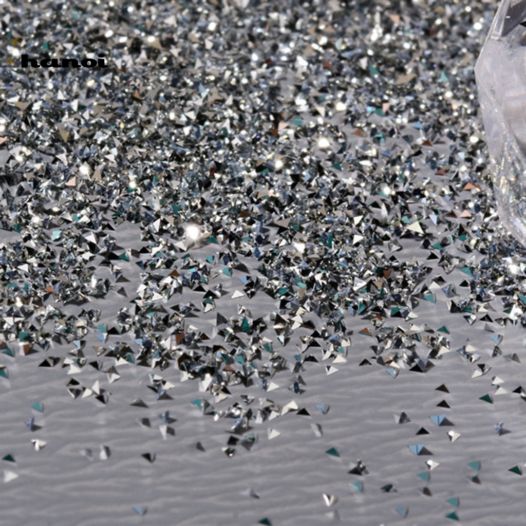 1 Hộp Bột Kim Tuyến Lấp Lánh Trang Trí Móng Tay / Móng Chân Lâu Trôi Tiện Dụng