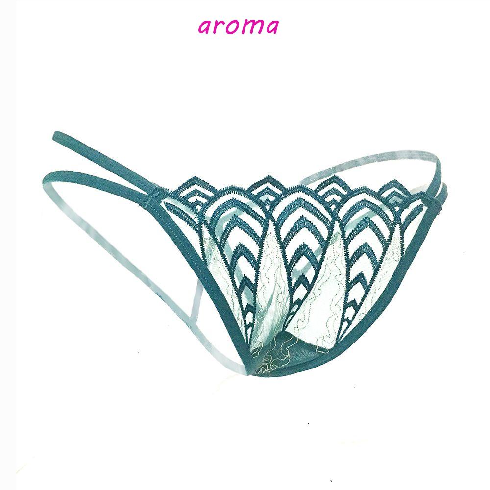 Quần Lót Lọt Khe Đan Dây Chéo Thêu Hoa Quyến Rũ Cho Nữ