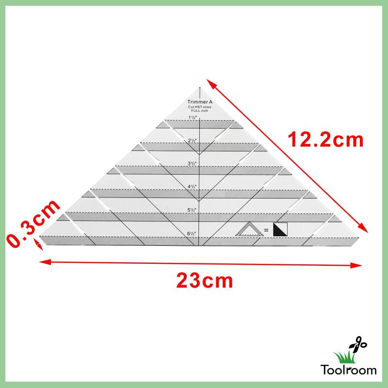 Thước Đo Hình Tam Giác Bằng Acrylic Chuyên Dụng Cho May Vá DIY