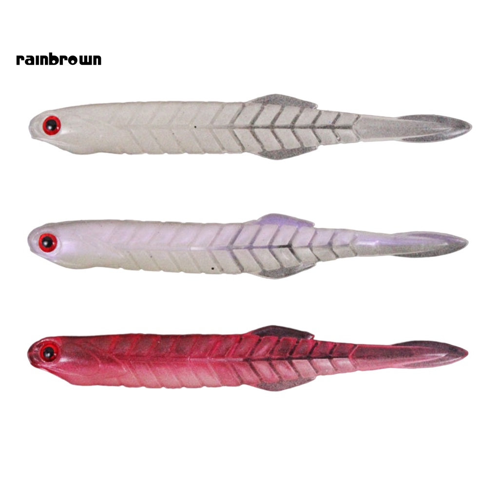 5 Mồi Giả Câu Cá Mềm Phát Quang 7.3g