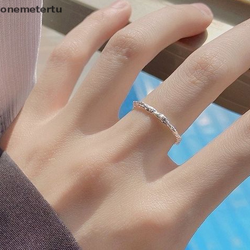 Onemetertu Nhẫn Hở Điều Chỉnh Được Thiết Kế Đơn Giản Thời Trang Cá Tính Cho Nữ EN