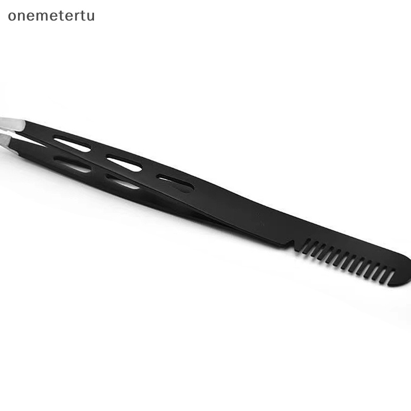 Nhíp Nhổ Lông Mày / Lông Mi Bằng Thép Không Gỉ 2 Trong 1 onemetertu