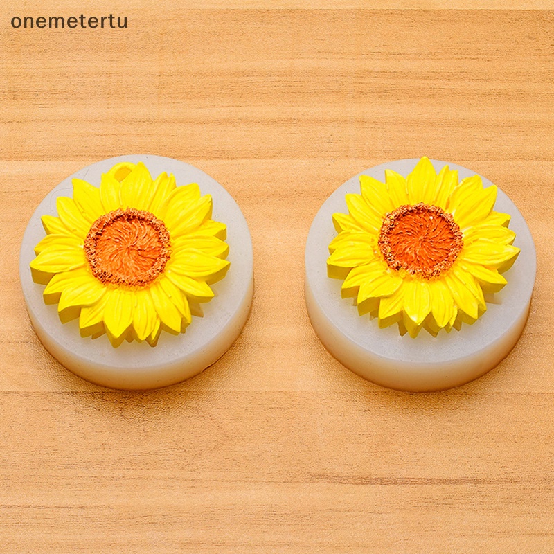 Khuôn Silicone Tạo Hình Hoa Hướng Dương 3D DIY Trang Trí Gương Chiếu Hậu Xe Hơi