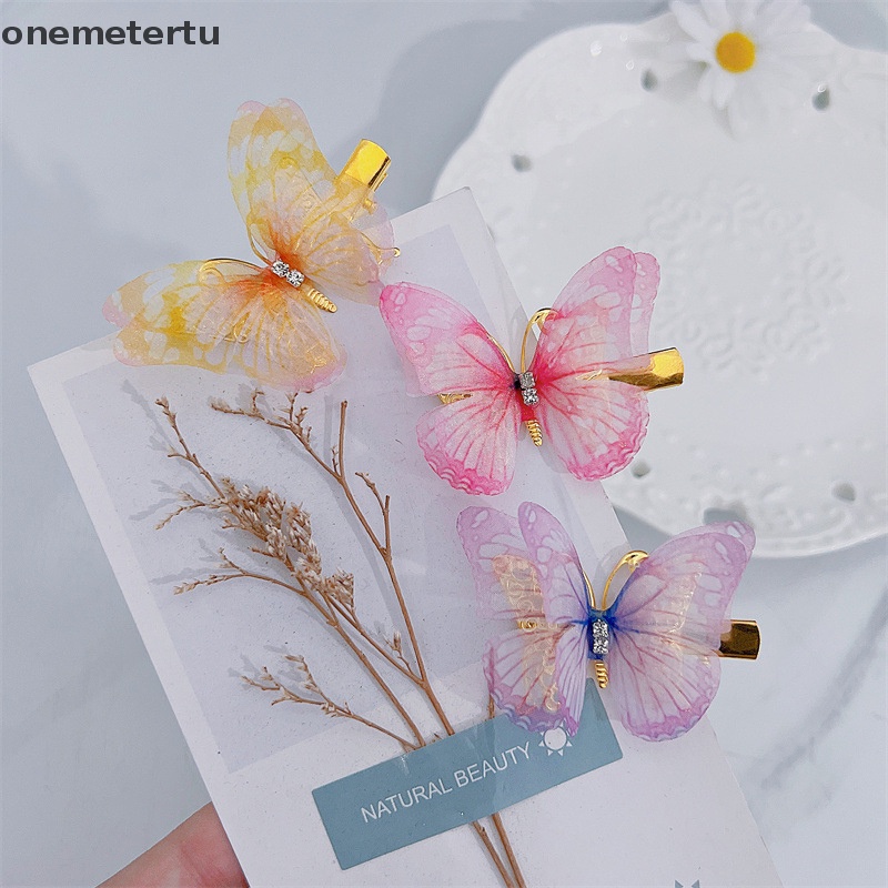 Kẹp Tóc Hình Bướm 3D Thời Trang Dành Cho Bé Gái
