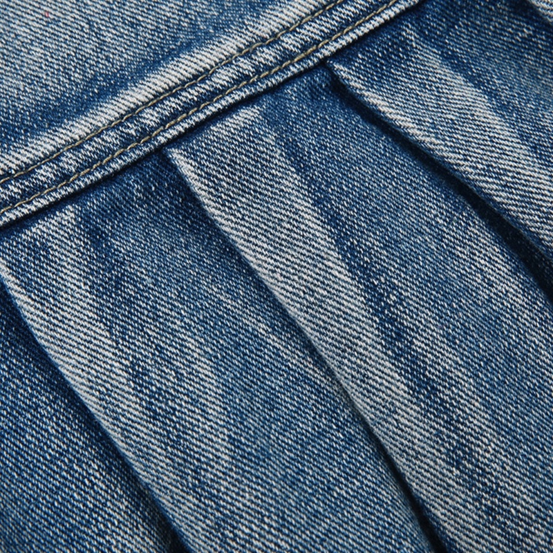 Chân váy jean Mini Lưng Thấp Dáng Rộng Thời Trang Xinh Xắn Cho Nữ