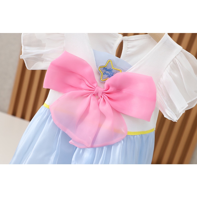 Sailor Moon Đầm Thủy Thủ Mặt Trăng Đính Nơ Xinh Xắn Cho Bé Gái