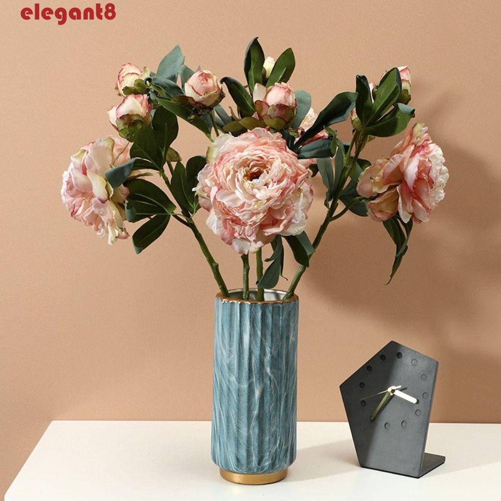 Cây Hoa Mẫu Đơn Giả Sang Trọng Trang Trí Văn Phòng