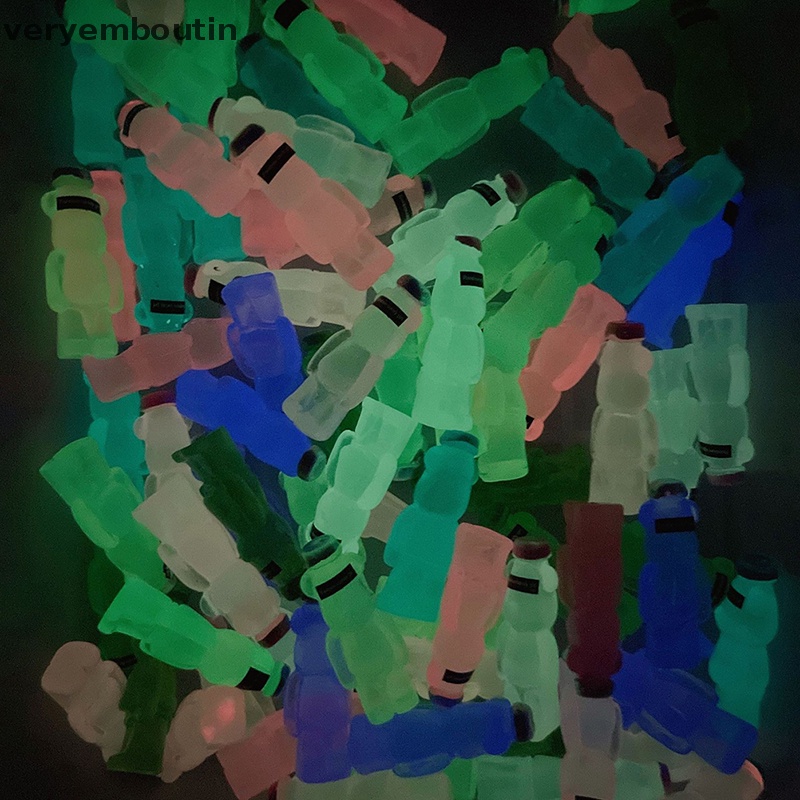 Bộ 5 Phụ Kiện Trang Trí Điện Thoại Hình Gấu Violent Dạ Quang DIY