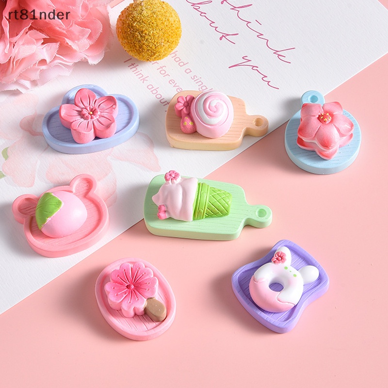 Rt Set 10 Mô Hình Hoa Anh Đào Mini Bằng Nhựa Resin Trang Trí Điện Thoại / Xe Hơi / Nhà Cửa DIY