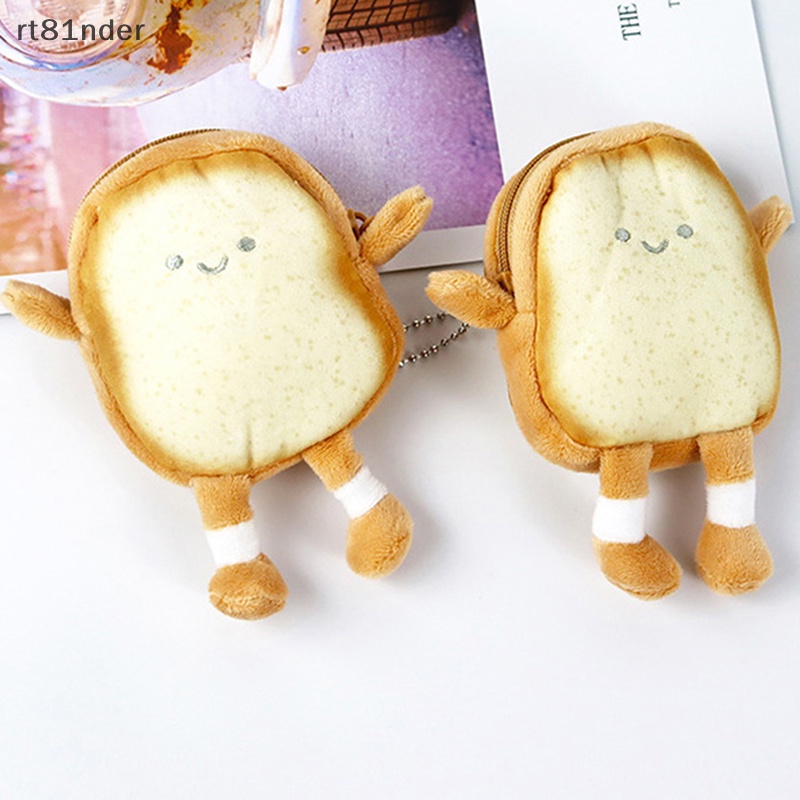 Rt Túi Đựng Tiền Xu Chìa Khóa Mini Bằng Vải Bông Họa Tiết Hoạt Hình Dễ Thương